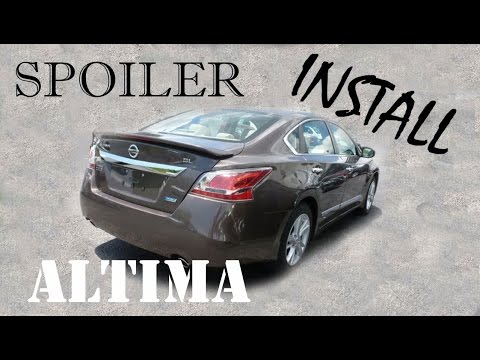 2014 Nissan Altima S – DIY Spoiler Installation with Integrated light
