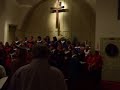 a brief clip of the 2007 performance of the interfaith choir of derry, nh performing at the hampstead congregational church on saturday, december 8th. 

mother can be seen at the right of the stage, while the usual suspects can be seen in the audience when panning...the camera that is, not us suspects. 

merry christmas all!!!