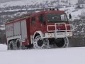FIRE TRUCK IN PEWAG SNOW CHAINS