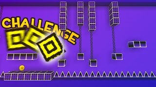Minecraft Challenge "THE IMPOSSIBLE GAME CHALLENGE!" 1.8 Geometry Dash Challenge - Woofless' Run