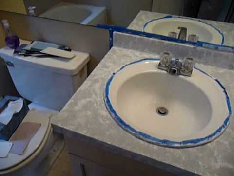 how to paint a bathroom vanity