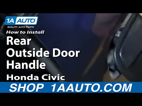 How To Install Replace Broken Rear Outside Door Handle 1996-00 Honda Civic