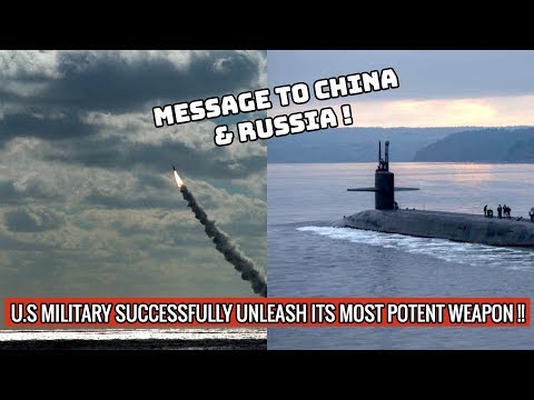 U.S NAVY'S TEST-FIRE TRIDENT II (D5) SLBM FROM USS MAINE !
