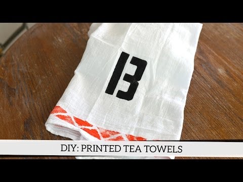 how to dye tea towels