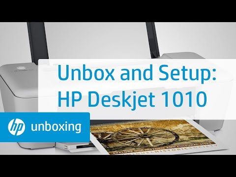 HP Deskjet 1510, 2540 Printers - First Time Printer Setup