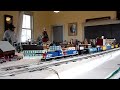 Grand Trunk Western train on Winter O Gauge layout
