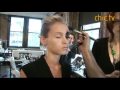 Makeup Artist Luc Bouchard presents his Explosion look using MAC prodcuts backstage at Kimberly Ovitz and a special beauty forecast by Luminess Air, this time, Classic Smokey Eye.