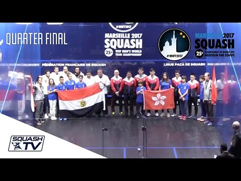 Squash: Egypt v Hong Kong - Men's World Team Champs - Semi-Final Highlgihts