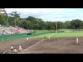 2015 秋季高校野球兵庫県大会2回戦 長田vs三田聖 8回裏坂下選手 長田