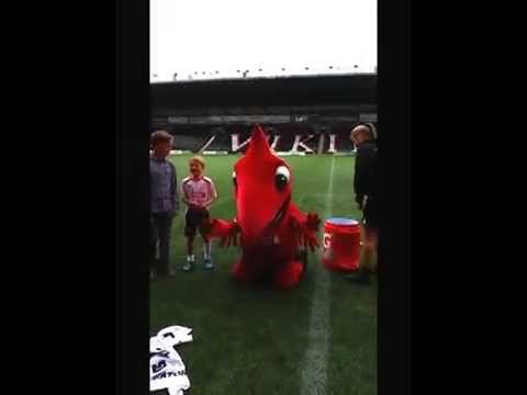 Mighty Red takes on the Ice Bucket Challenge