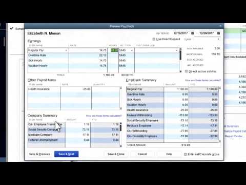 how to accrue payroll in quickbooks