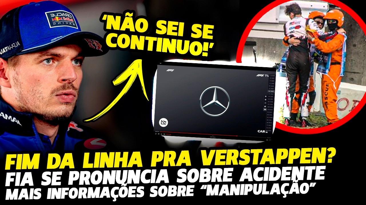 🚨VERSTAPPEN PODE ABANDONAR F1, FIA SE PRONUNCIA SOBRE ACIDENTE E MAIS SOBRE MANIPULAÇÃO | FÓRMULA 1