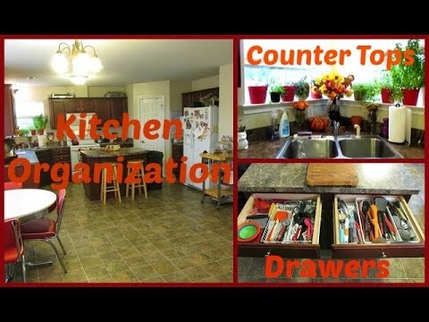 how to organize kitchen counters