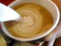 latte art heart
