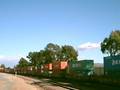 BNSF stacktrain passes near CP Lambert