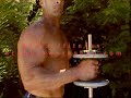 Home bodybuilding workout: hammer curls exercise