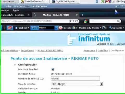 Cambiar Clave WepKey Usuario y contraseña Infinitum 2013