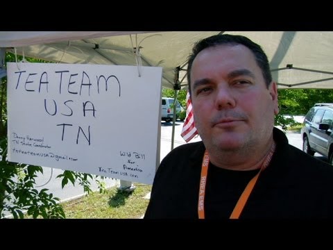 public discourse - Donny Harwood of Tea Team USA, Tenessee explains why he has shown up at