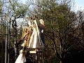 Llegada del ángel de Aralar a Pamplona.