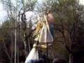 Llegada del ángel de Aralar a Pamplona.