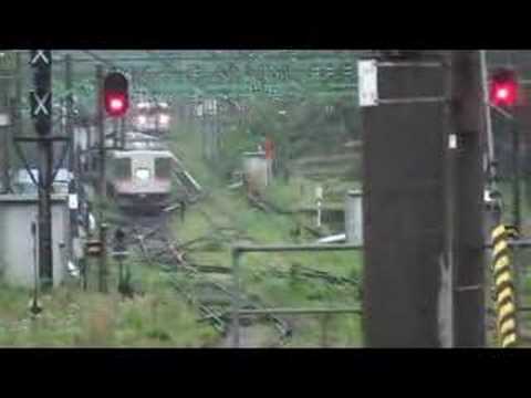 信越本線二本木駅　スイッチバック