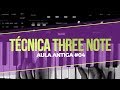 Técnica Three note Teclado Piano Mão Direita