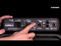 A detailed walk-through of the back panel of the RH750 bass amp. First-class DI Output, insert FX, AUX Input, Headphone Output (1/8