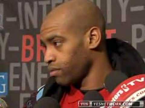 New Jersey Nets Vince Carter postgame interview, 2/14/07