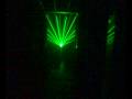 laser 500mW 532nm glavos 20kpps, Popelscan, DMX