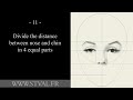 How to draw a face