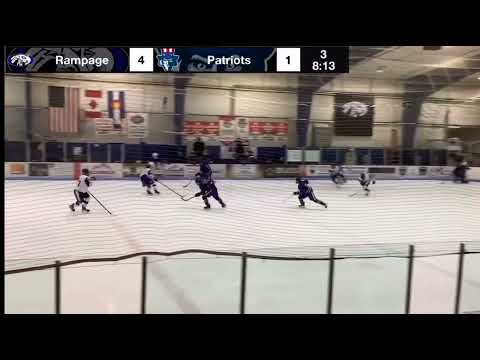 #44 white left D big hit and then pin in the corner