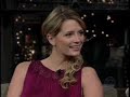 mischa barton being interviewed by david letterman. january, 25 2006.