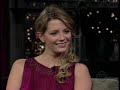 mischa barton being interviewed by david letterman. january, 25 2006.