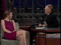 mischa barton being interviewed by david letterman. january, 25 2006.