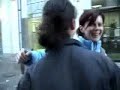 Free hugs in Ljubljana, Slovenia; action 2