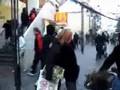Free hugs in Ljubljana, Slovenia; action 2