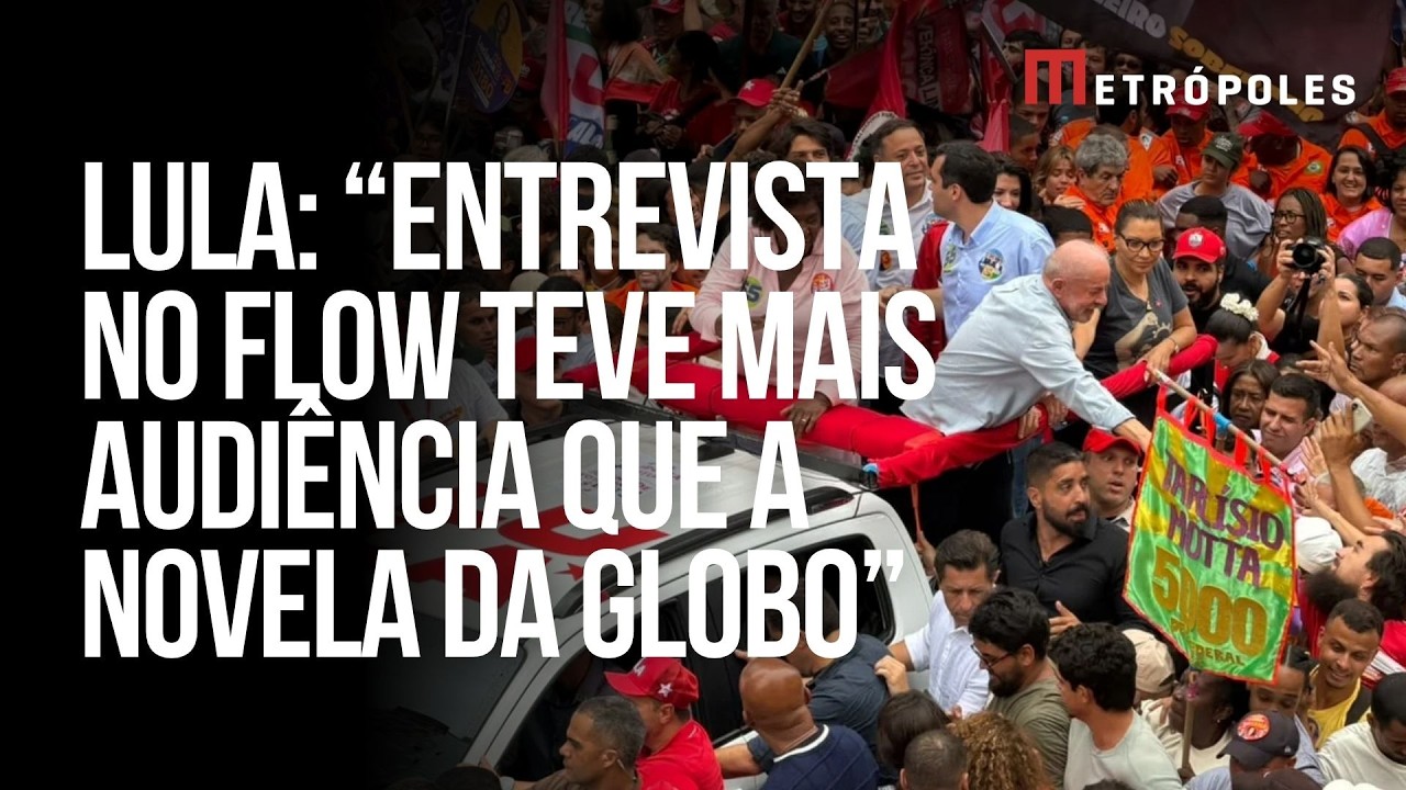 Lula cita debate na Globo e diz que podcast teve mais audiência que novela