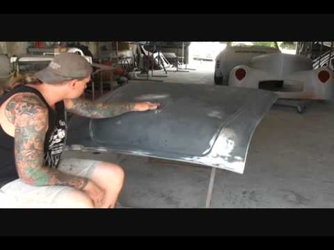 1955 Buick Century-DIY Automotive Restoration-Sanding With A Scotch Brite Pad