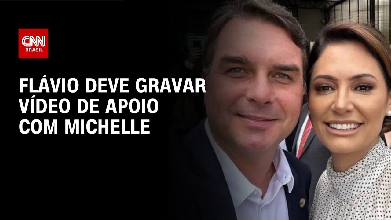 Flávio gravará vídeo com Michelle para a campanha eleitoral | BASTIDORES CNN