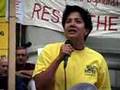 Mable Elmore speaks at SPP protest