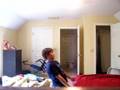 jake and austin jumping on bed