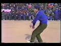several demonstrations from the dai style xinyi. first is a young boy demonstrating squatting monkey exercises and then goes into tiger step. second is yue jianzu son of yue guining (disciple of dai kui). here he demonstrates element form. word is that yue jianzu never wanted to learn martial arts until yue guining paid some thugs to beat him up! third is a clip of wang yinghai, disciple of dai kui. here he performs the xinyi dai nui kou san dao (3 broadswords). 5th is a practioner demoing with 