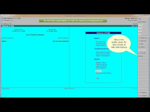 Tally 7.2 – how to take auto backup | tallyhelp