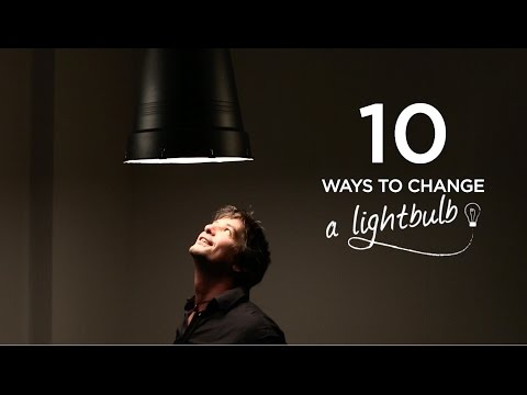 10 formas originais de transformar uma lâmpada num candeeiro