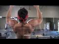 Ring Pull Ups, Ripped Back Muscles!!