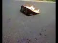 Me jumpin bmx with a ten eighty ramp up in flames
