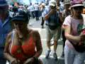 Primero de  mayo 2009. Caracas. Represión y bombas lacrimógenas