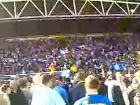 Wigan vs Pompey crowd scene