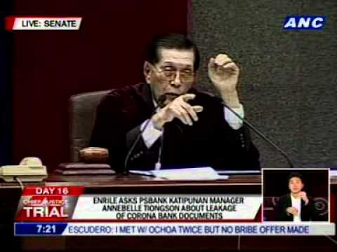 Tiongson: These are fake documents... They did not come from our bank