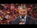 on a special three-hour raw, mr. mcmahon announced he sold raw to donald trump! please visit www.wwe.com and www.usanetwork.com for more. become a fan on facebook www.facebook.com